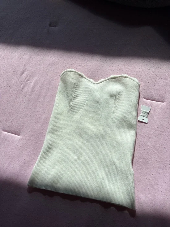 Wilfred Cream Ribbed Collar Sweater - Picture 2 of 2